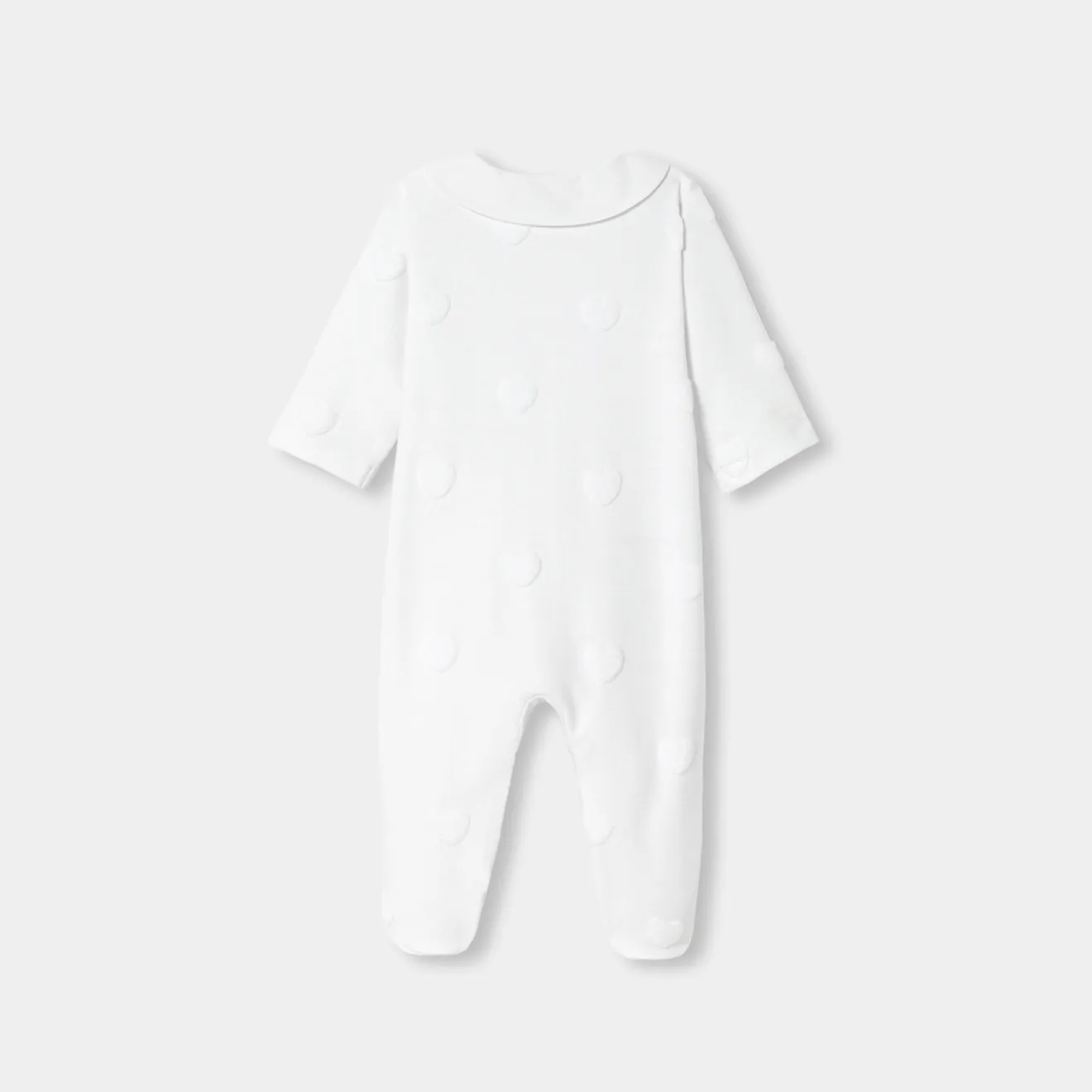 Jacadi Strampler|Strampler & Schlafanzüge>Strampler aus Jersey für Mädchen mit Wolkenmotiv JACADI WEISS