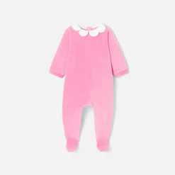 Jacadi Strampler|Strampler & Schlafanzüge>Strampler aus Samt für Mädchen ROSA THE
