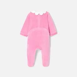 Jacadi Strampler|Strampler & Schlafanzüge>Strampler aus Samt für Mädchen ROSA THE