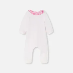 Jacadi Strampler|Strampler & Schlafanzüge>Strampler aus Samt für Mädchen ROSA BLASS JACADI