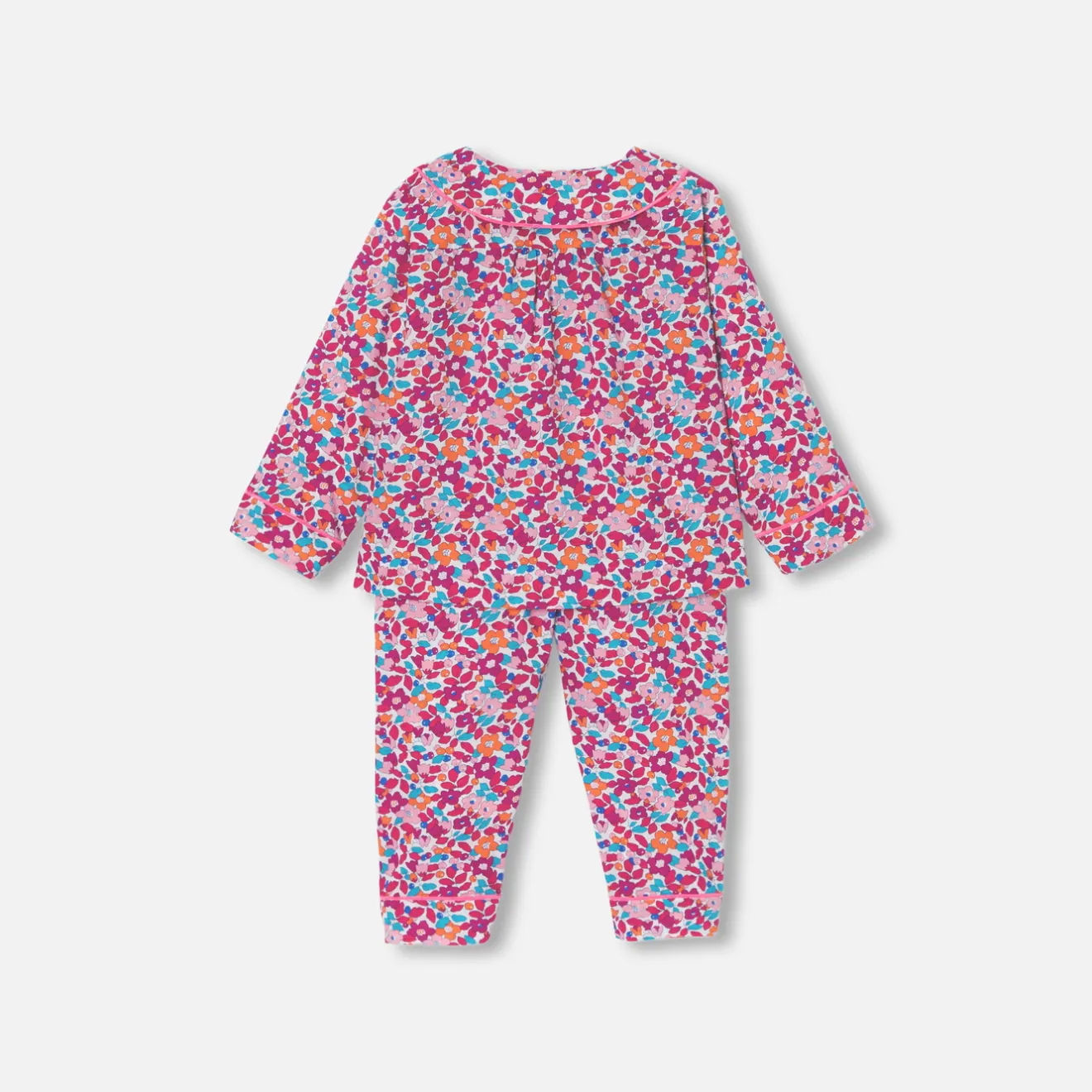 Jacadi Strampler|Strampler & Schlafanzüge>Strampler für Mädchen aus Liberty-Stoff ROSA/MEHRFARBIG