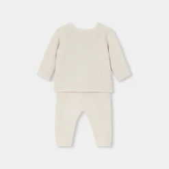 Jacadi Spieler, Latzhosen, Ensembles>Strickensemble für Baby Mädchen WEICHES JACADI WEISS