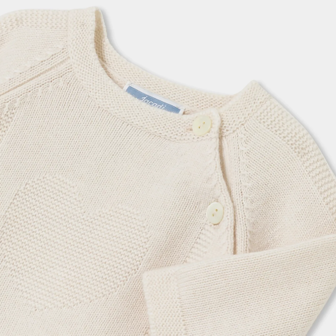 Jacadi Spieler, Latzhosen, Ensembles>Strickensemble für Baby Mädchen WEICHES JACADI WEISS