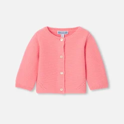 Jacadi Pullover & Cardigans>Strickjacke aus Kaschmir für Baby Mädchen INDIEN ROSA
