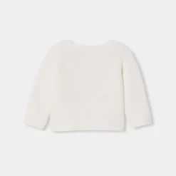 Jacadi Pullover & Cardigans>Strickjacke für Babys aus Wolle und Baumwolle WEICHES JACADI WEISS