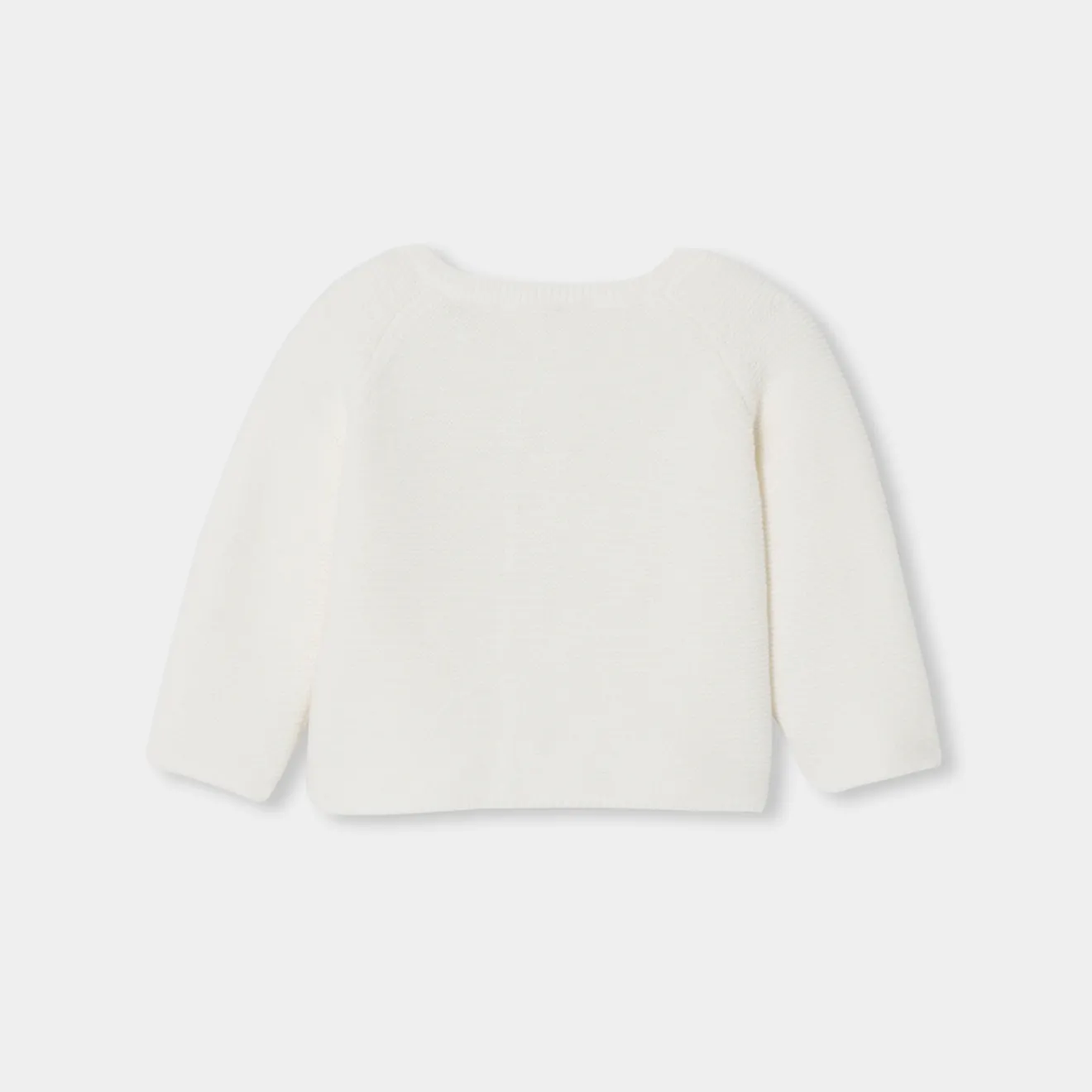 Jacadi Pullover & Cardigans>Strickjacke für Babys aus Wolle und Baumwolle WEICHES JACADI WEISS