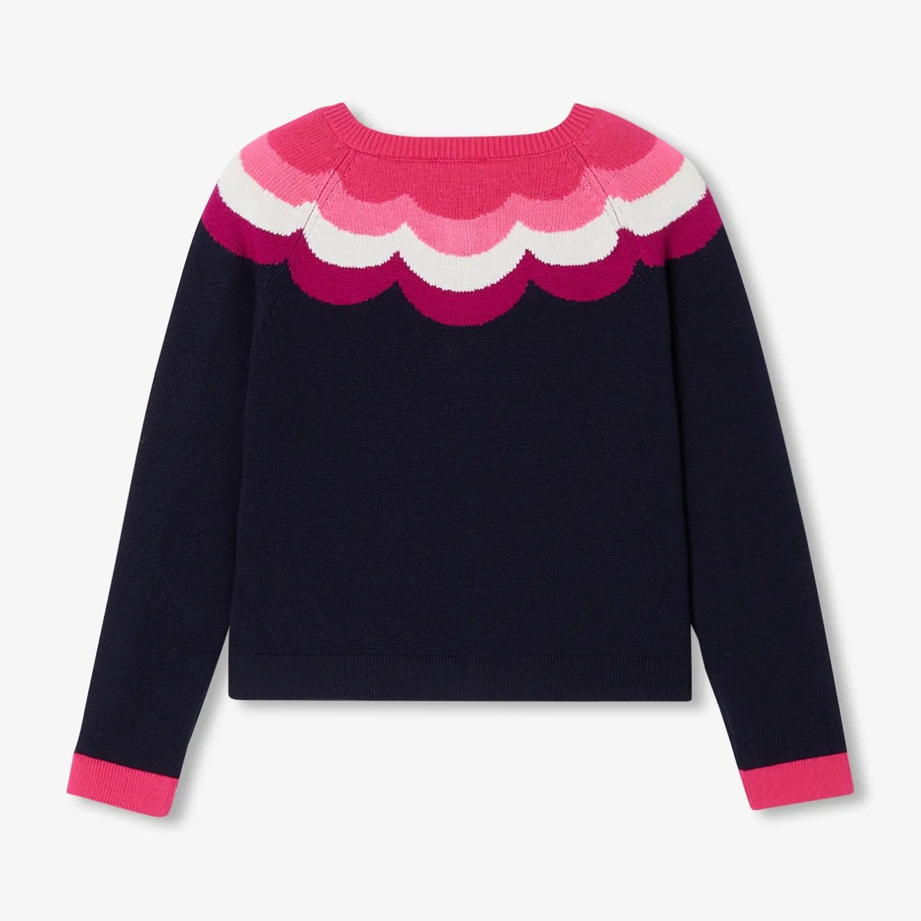 Jacadi Pullover, Sweatshirts, Strickjacken>Strickjacke für Mädchen MARINEBLAU/MEHRFARBIG
