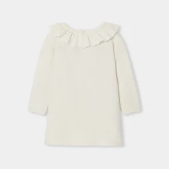 Jacadi Kleider>Strickkleid Kleinkind Mädchen WEICHES WEISS/MEHRFARBIG