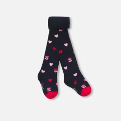 Jacadi Accessoires|Socken, Strumpfhosen Und Stiefelchen>Strumpfhosen mit Herz- und Tulpenmotiv Kleinkind Mädchen MARINEBLAU/MEHRFARBIG