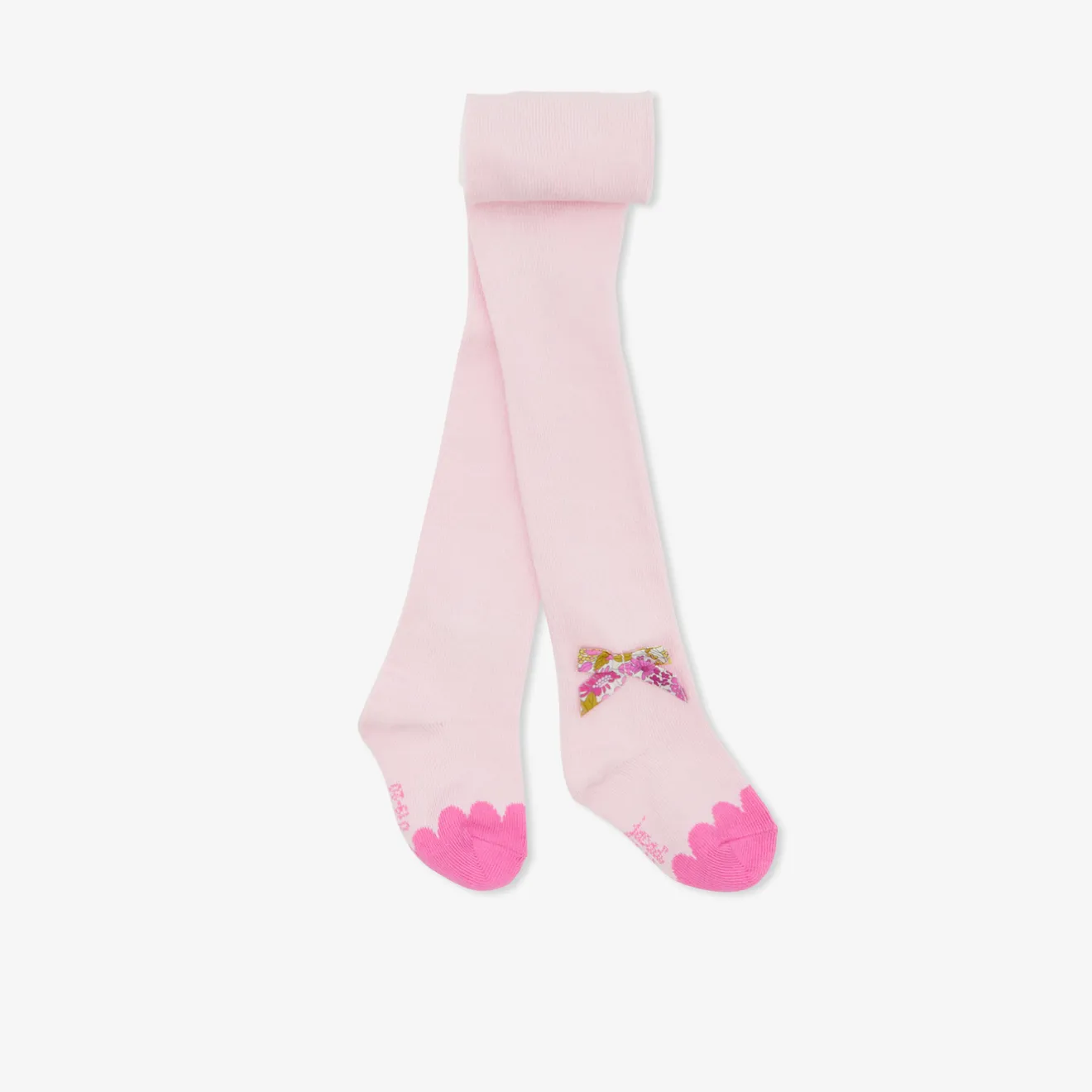 Jacadi Socken, Strumpfhosen Und Stiefelchen|Socken Und Strumpfhosen>Strumpfhosen mit Schleife aus Liberty-Stoff für Baby Mädchen HIMBEERE/MEHRFARBIG