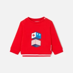 Jacadi Pullover, Sweatshirts, Strickjacken>Sweatshirt aus Molton für Jungen ROT JACADI