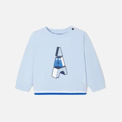 Jacadi Pullover, Sweatshirts, Strickjacken>Sweatshirt aus Molton für Jungen JACADI HELLBLAU