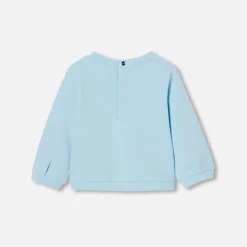 Jacadi Pullover, Sweatshirts, Strickjacken>Sweatshirt aus Molton Kleinkind Mädchen STAHLBLAU