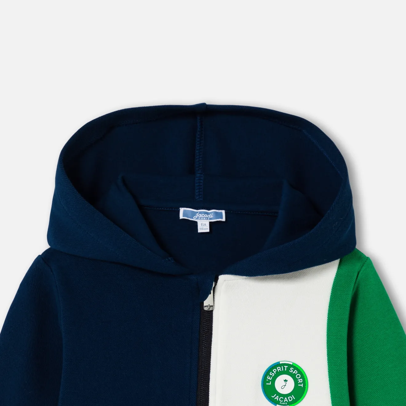 Jacadi Pullover, Sweatshirts, Strickjacken>Sweatshirt mit Kapuze für Jungen MARINEBLAU/GRÜN