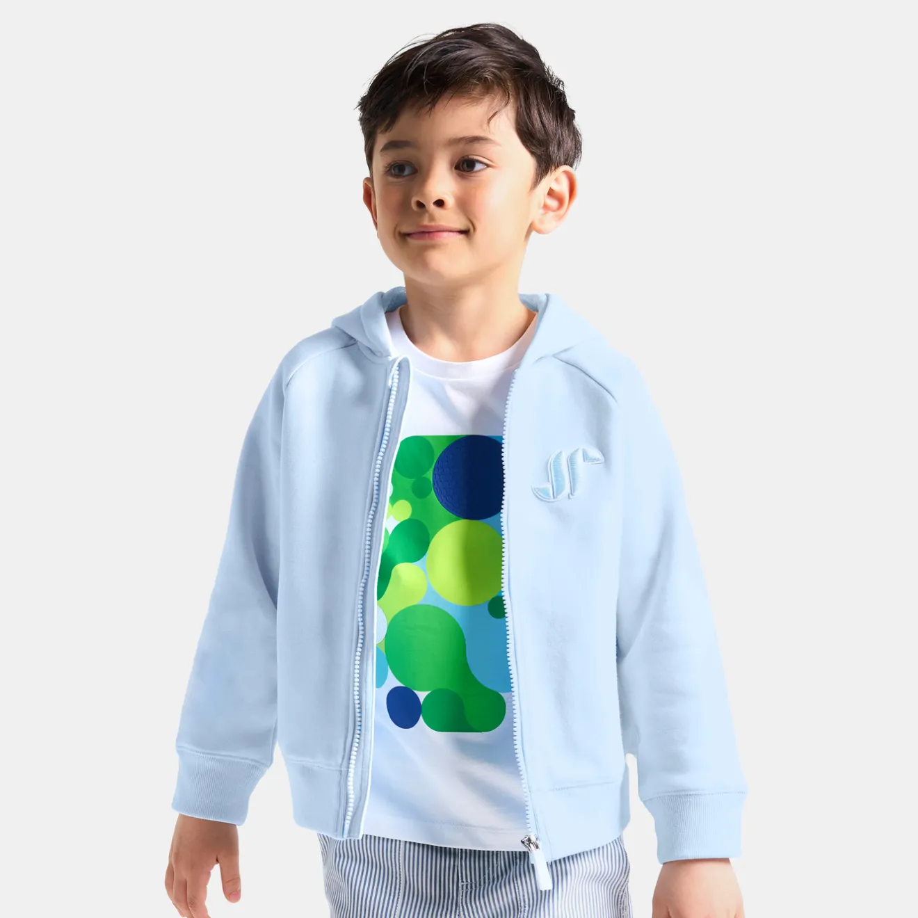 Jacadi Pullover, Sweatshirts, Strickjacken>Sweatshirt mit Reißverschluss und Kapuze für Jungen WOLKE