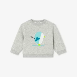 Jacadi Pullover, Sweatshirts, Strickjacken>Sweatshirt mit Sherpa-Futter Kleinkind Junge GRAU MELIERT HELL JACADI