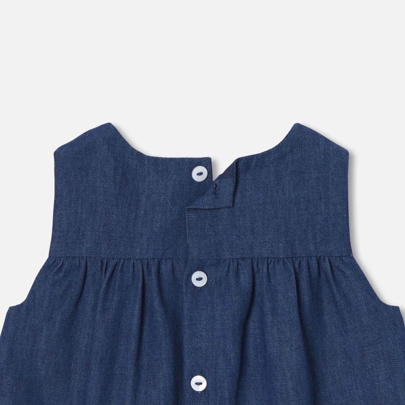 Jacadi Kleider>Trägerkleid für Baby Mädchen aus leichtem Denim JEANSDUNKELBLAU