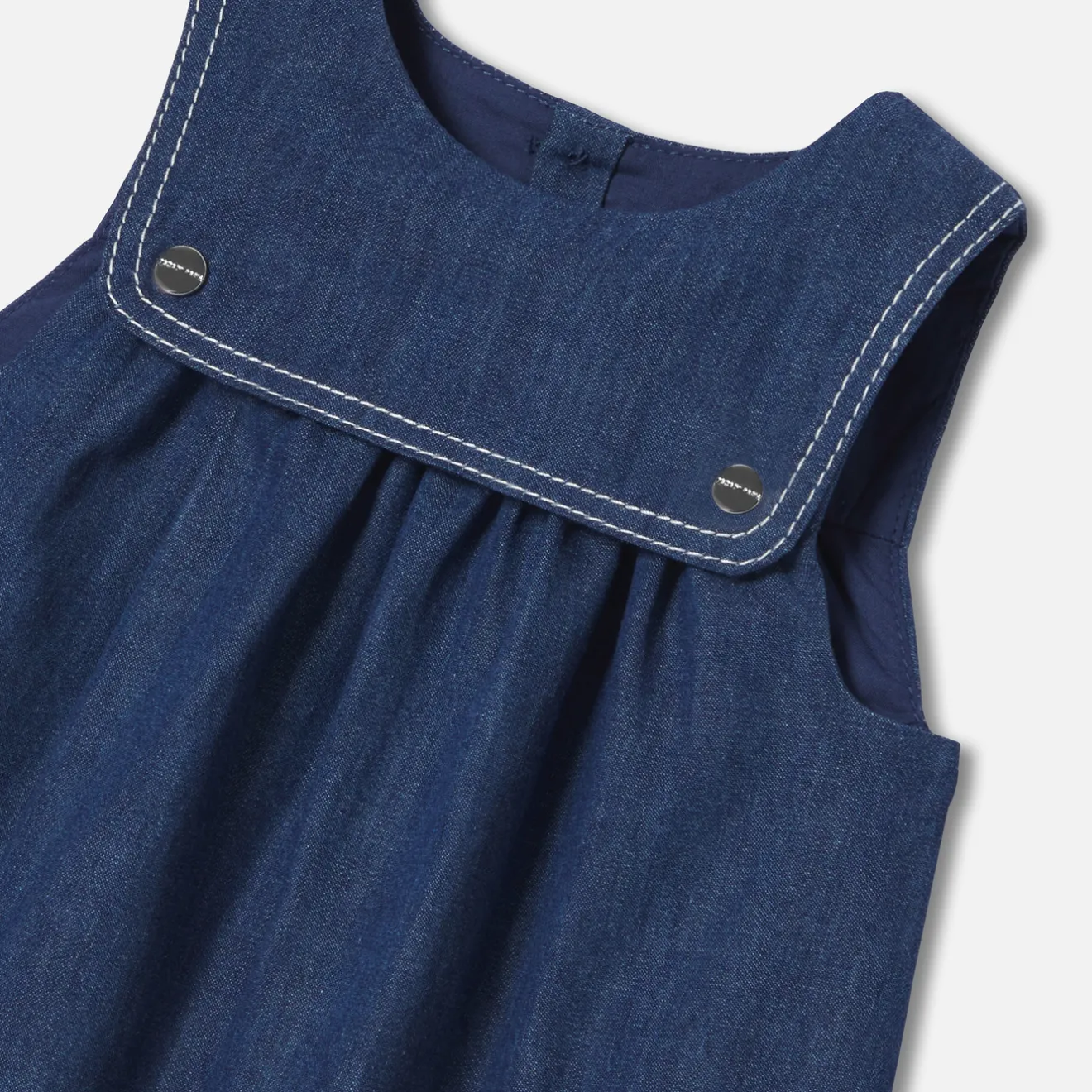 Jacadi Kleider>Trägerkleid für Baby Mädchen aus leichtem Denim JEANSDUNKELBLAU