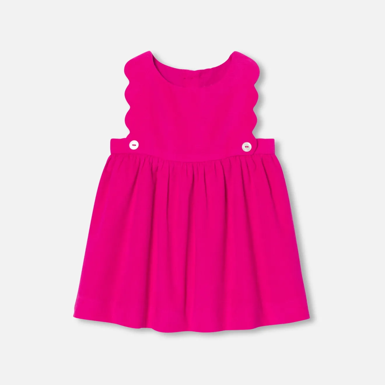 Jacadi Kleider>Trägerkleid für Baby Mädchen aus Samt HIMBEERE