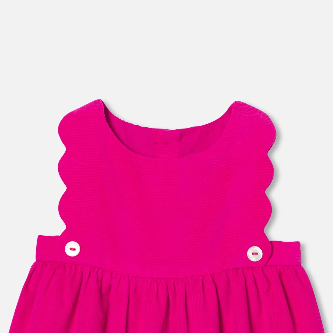 Jacadi Kleider>Trägerkleid für Baby Mädchen aus Samt HIMBEERE