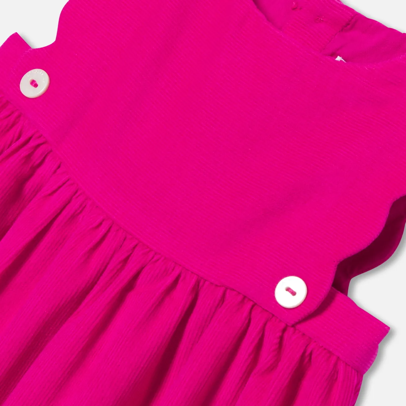 Jacadi Kleider>Trägerkleid für Baby Mädchen aus Samt HIMBEERE