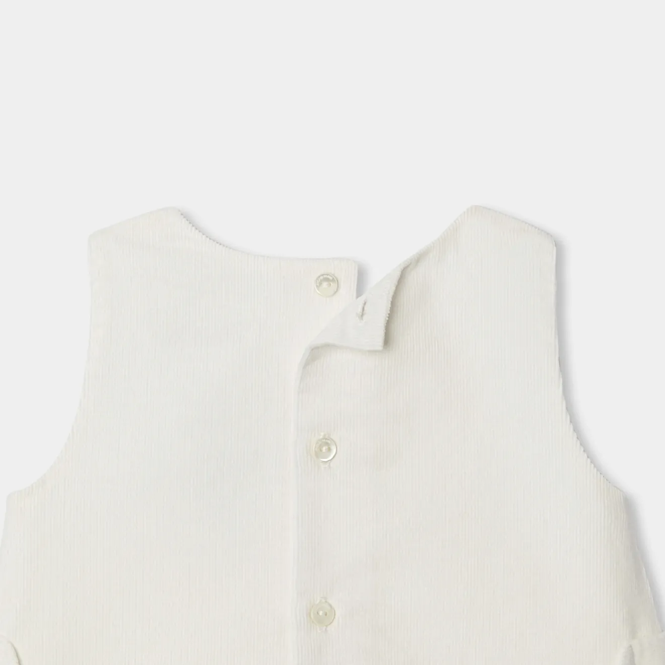 Jacadi Kleider>Trägerkleid für Baby Mädchen aus Samt WEICHES JACADI WEISS