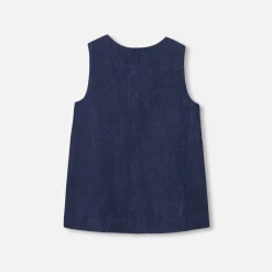 Jacadi Kleider>Trägerkleid für Baby Mädchen aus Denim JEANSDUNKELBLAU
