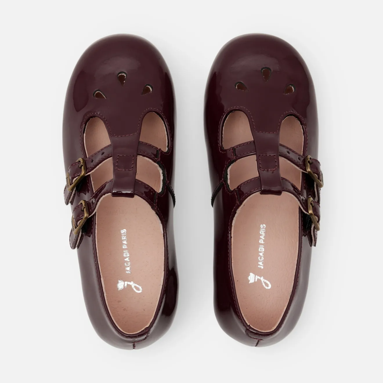 Jacadi Ballerinas & Riemchenschuhe>T-Riemchenschuhe aus Lackleder für Mädchen BORDEAUX