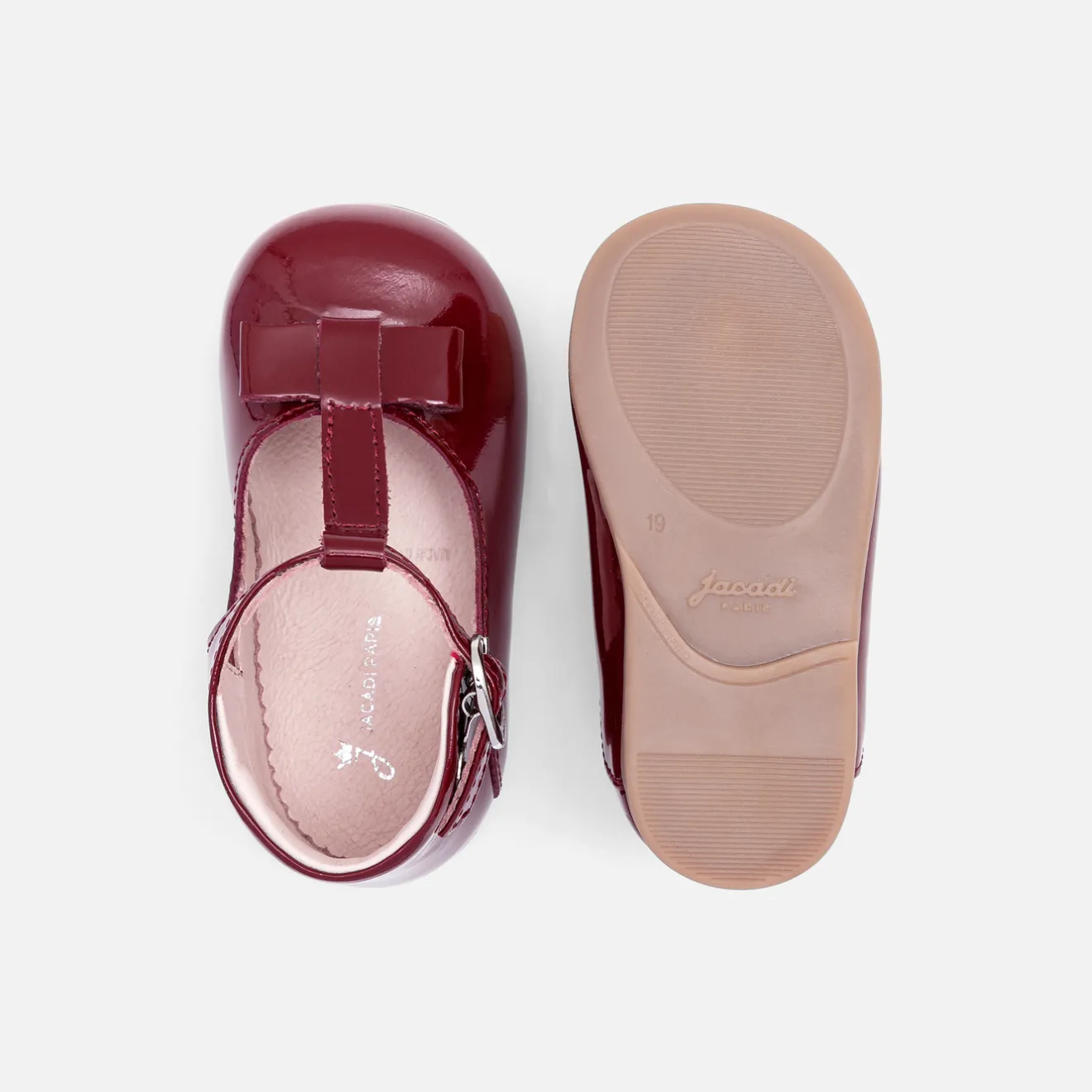Jacadi Ballerinas & Riemchenschuhe|Schuhe>T-Riemchenschuhe für Mädchen BORDEAUX