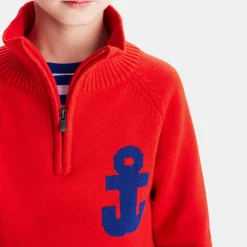 Jacadi Pullover, Sweatshirts, Strickjacken>Truckerpullover für Jungen LEBENDIGES ROT