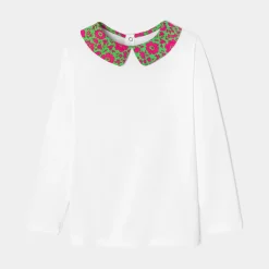 Jacadi T-Shirts, Polos, Langarmshirts>T-Shirt mit langen Ärmeln für Mädchen JACADI WEISS