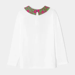 Jacadi T-Shirts, Polos, Langarmshirts>T-Shirt mit langen Ärmeln für Mädchen JACADI WEISS