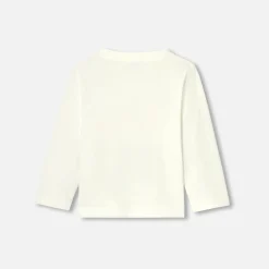 Jacadi T-Shirts, Polos, Langarmshirts>T-Shirt mit langen Ärmeln Kleinkind Junge WEICHES JACADI WEISS