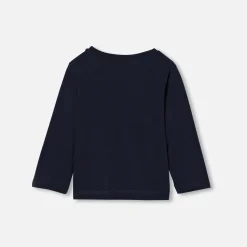 Jacadi T-Shirts, Polos, Langarmshirts>T-Shirt mit langen Ärmeln Kleinkind Junge MARINEBLAU JACADI