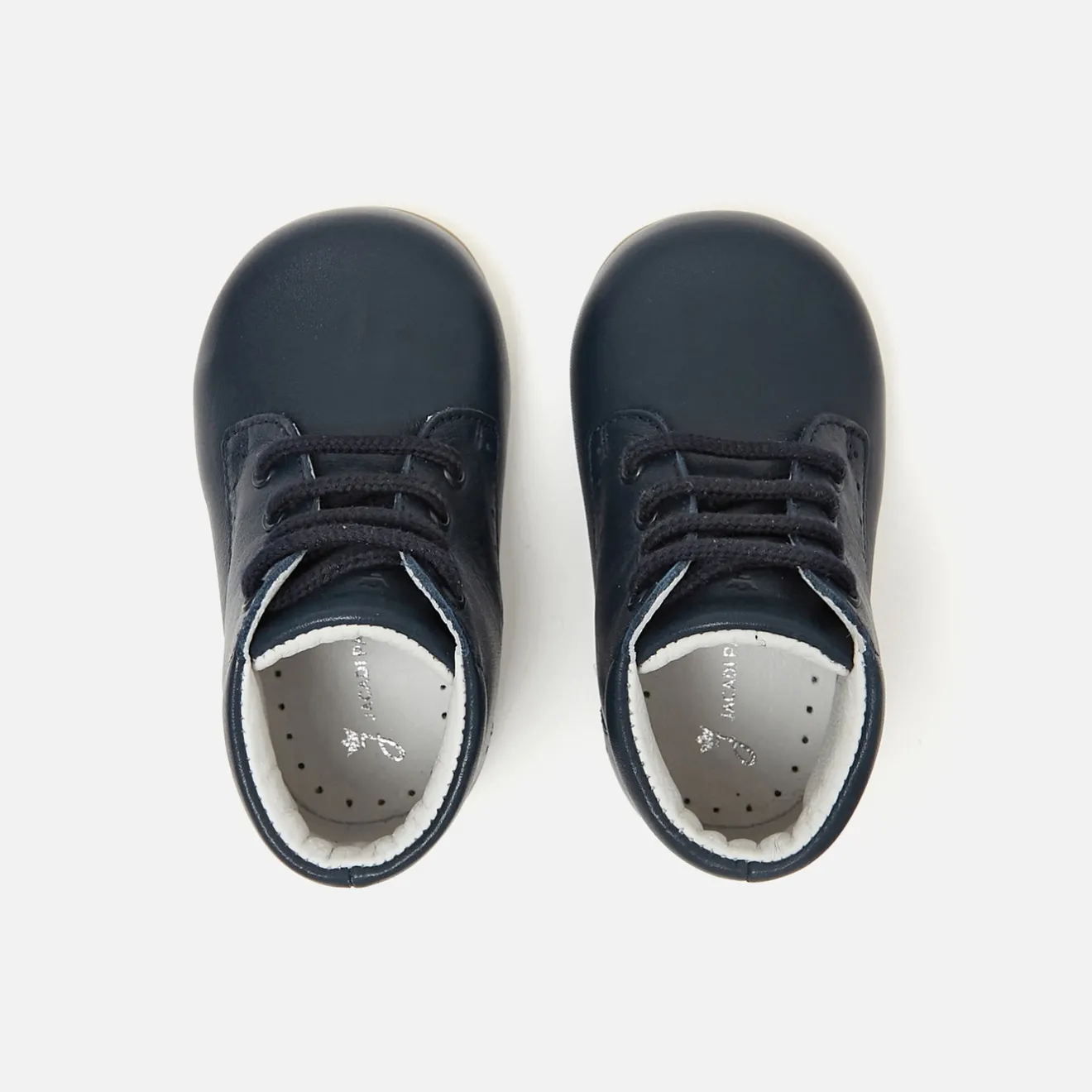 Jacadi Boots|Stiefeletten>Unisex-Lauflernstiefeletten aus Glattleder MARINEBLAU JACADI