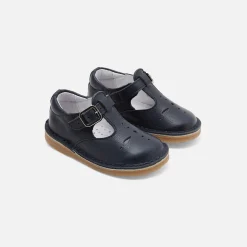 Jacadi Halbschuhe & Mokassins|Ballerinas & Riemchenschuhe>Unisex-Riemchenschuhe aus Glattleder MARINEBLAU JACADI