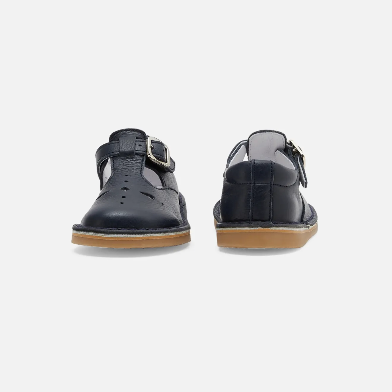 Jacadi Halbschuhe & Mokassins|Ballerinas & Riemchenschuhe>Unisex-Riemchenschuhe aus Glattleder MARINEBLAU JACADI