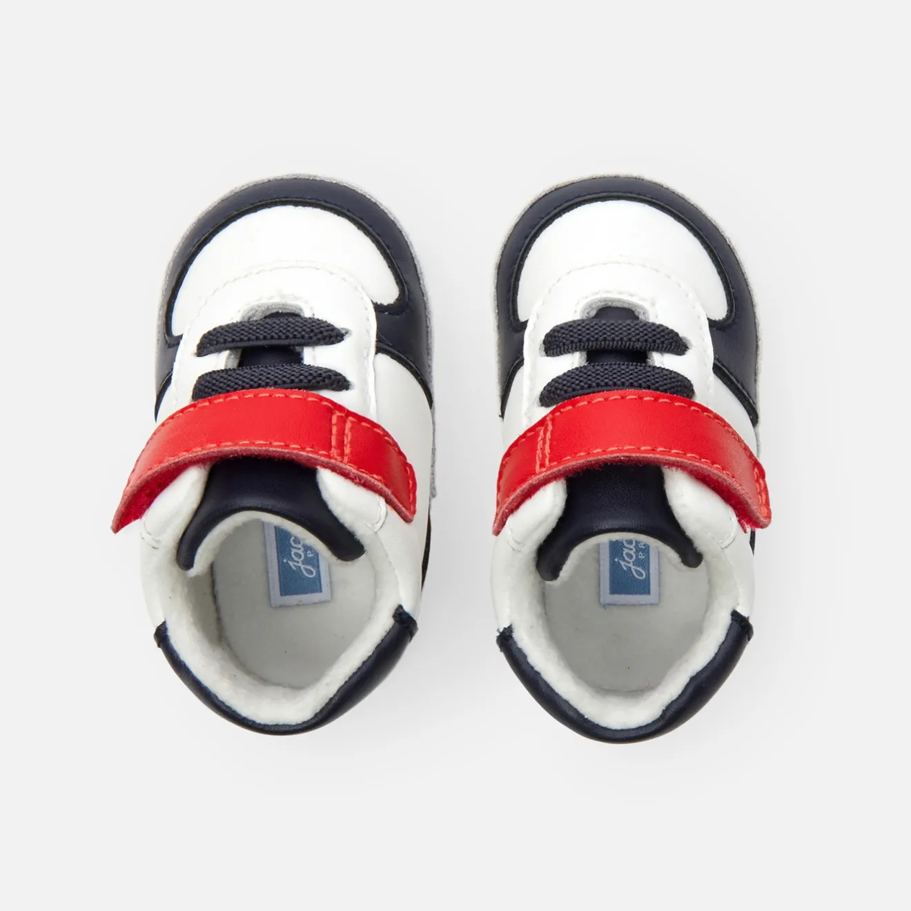 Jacadi Socken Und Stiefelchen|Socken>Weiche Sneakers für Baby Jungen MARINEBLAU/WEISS