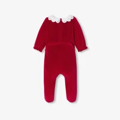 Jacadi Strampler|Strampler & Schlafanzüge>Weihnachtsstrampler aus Samt für Mädchen ROT JACADI