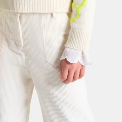 Jacadi Hosen Und Leggings>Weite Hose für Mädchen aus Cordsamt WEICHES JACADI WEISS