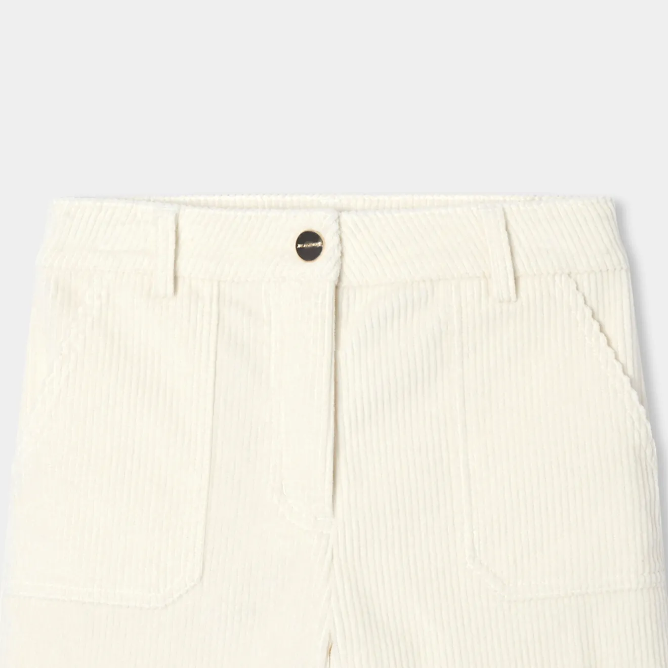 Jacadi Hosen Und Leggings>Weite Hose für Mädchen aus Cordsamt WEICHES JACADI WEISS