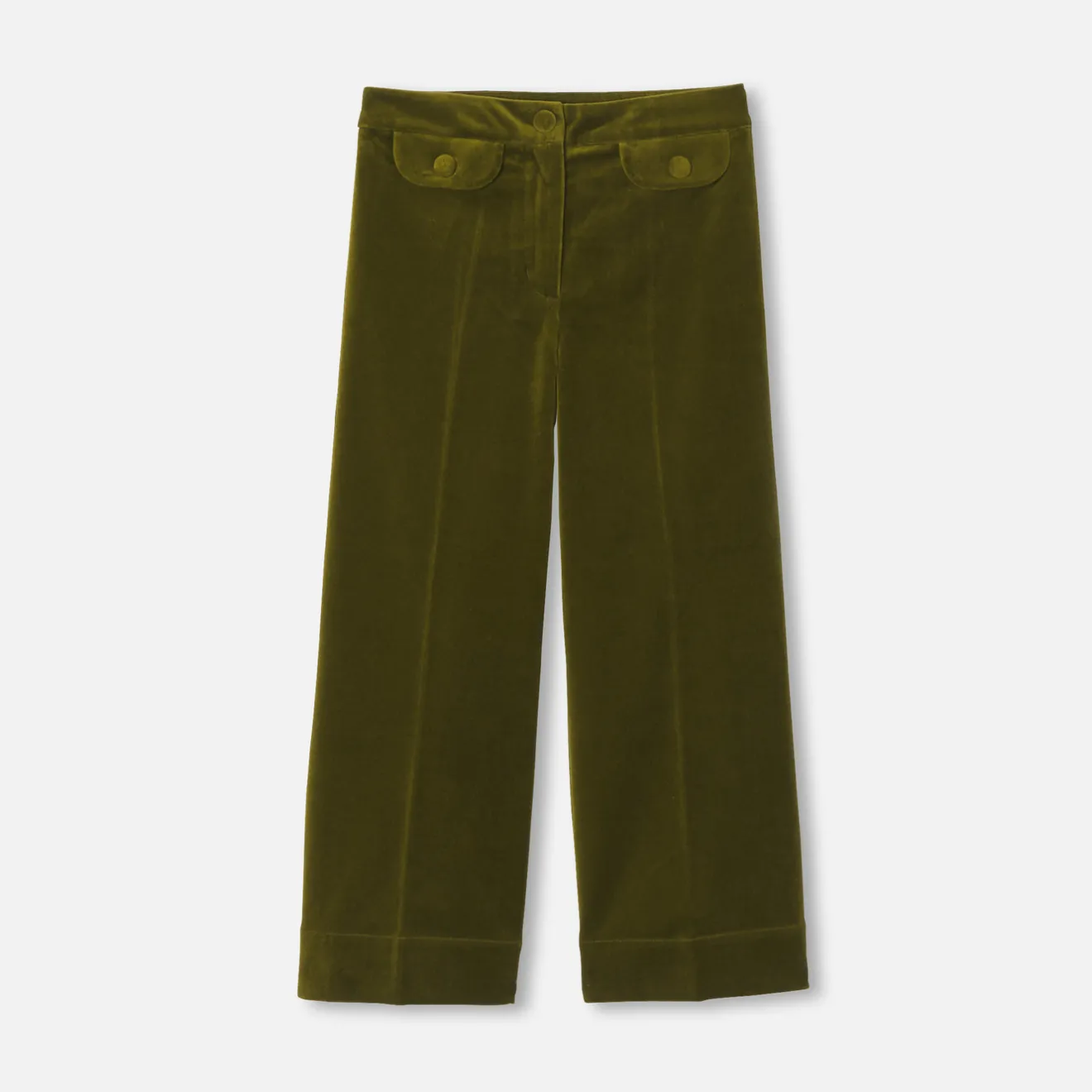 Jacadi Hosen Und Leggings>Weite Samthose für Mädchen GRÜN OLIVE