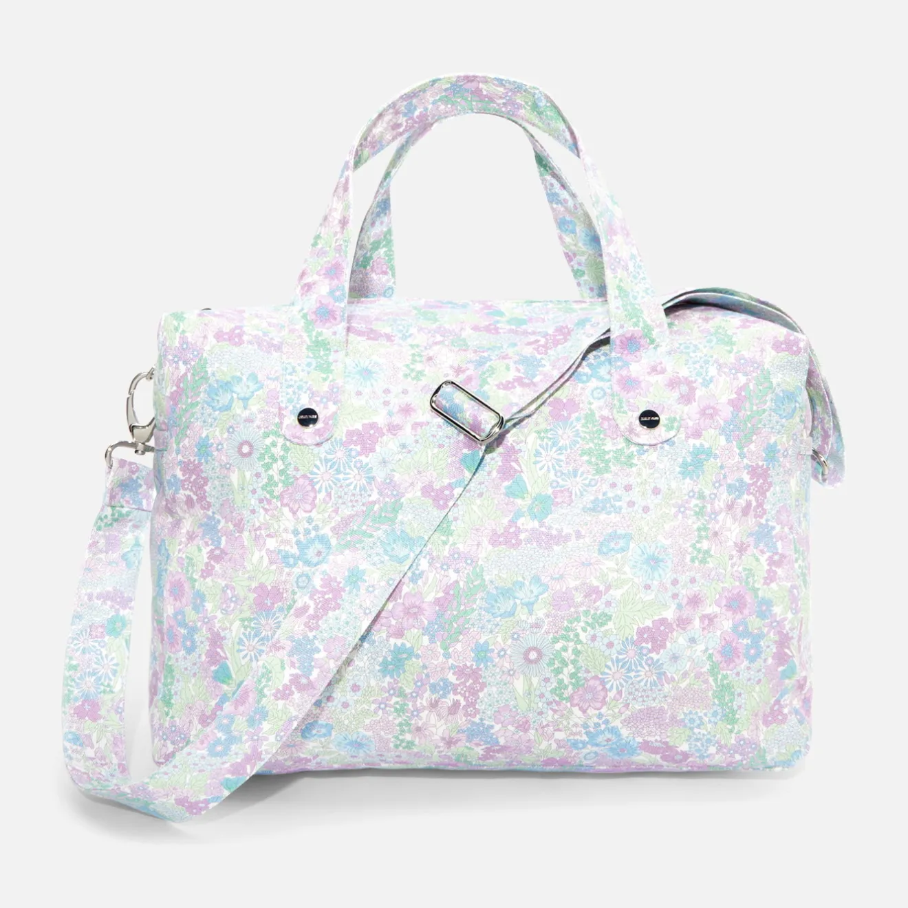Jacadi Wickeltaschen & Kulturbeutel|Wickeltaschen & Kulturbeutel>Wickeltasche aus Liberty-Stoff WEISS/MEHRFARBIG