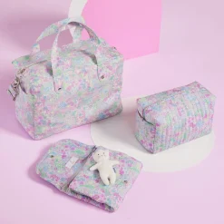 Jacadi Wickeltaschen & Kulturbeutel|Wickeltaschen & Kulturbeutel>Wickeltasche aus Liberty-Stoff WEISS/MEHRFARBIG