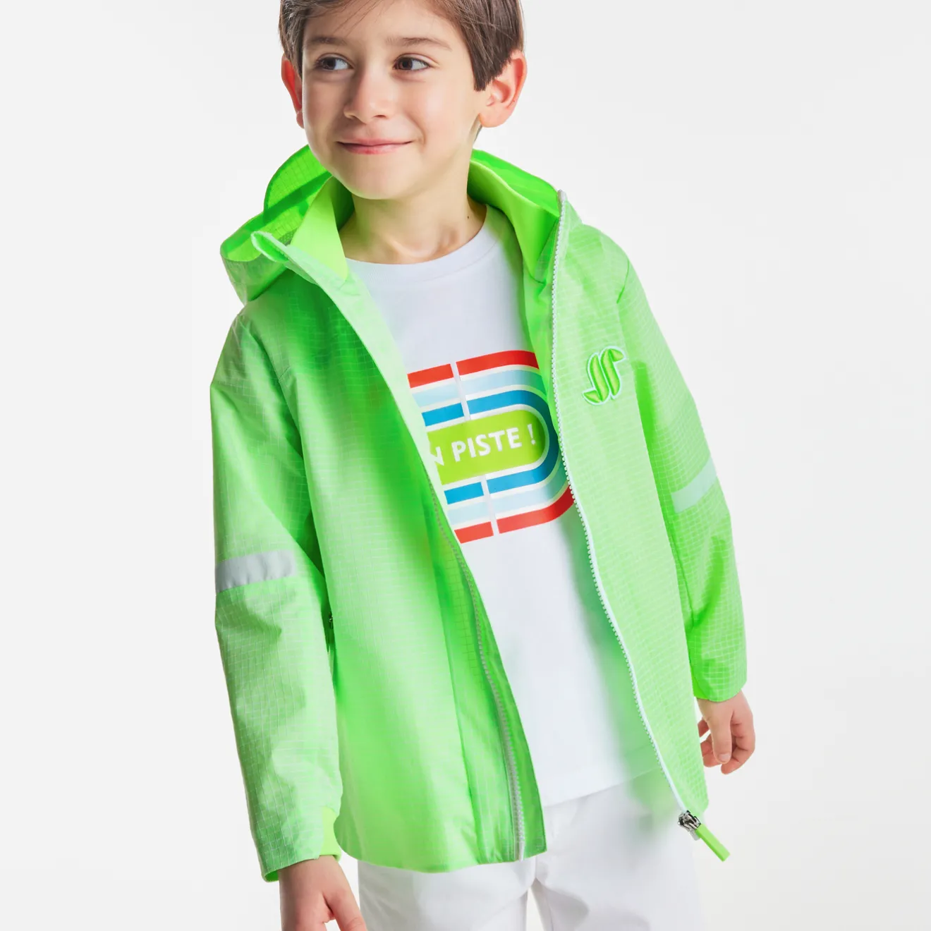 Jacadi Jacken & Mäntel|Jacken & Mäntel>Windjacke für Jungen WEISS/GRÜN